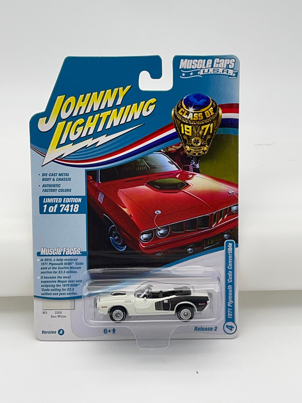 Johnny Lightning ‘71 Plymouth Cuda Convertible Muscle Cars